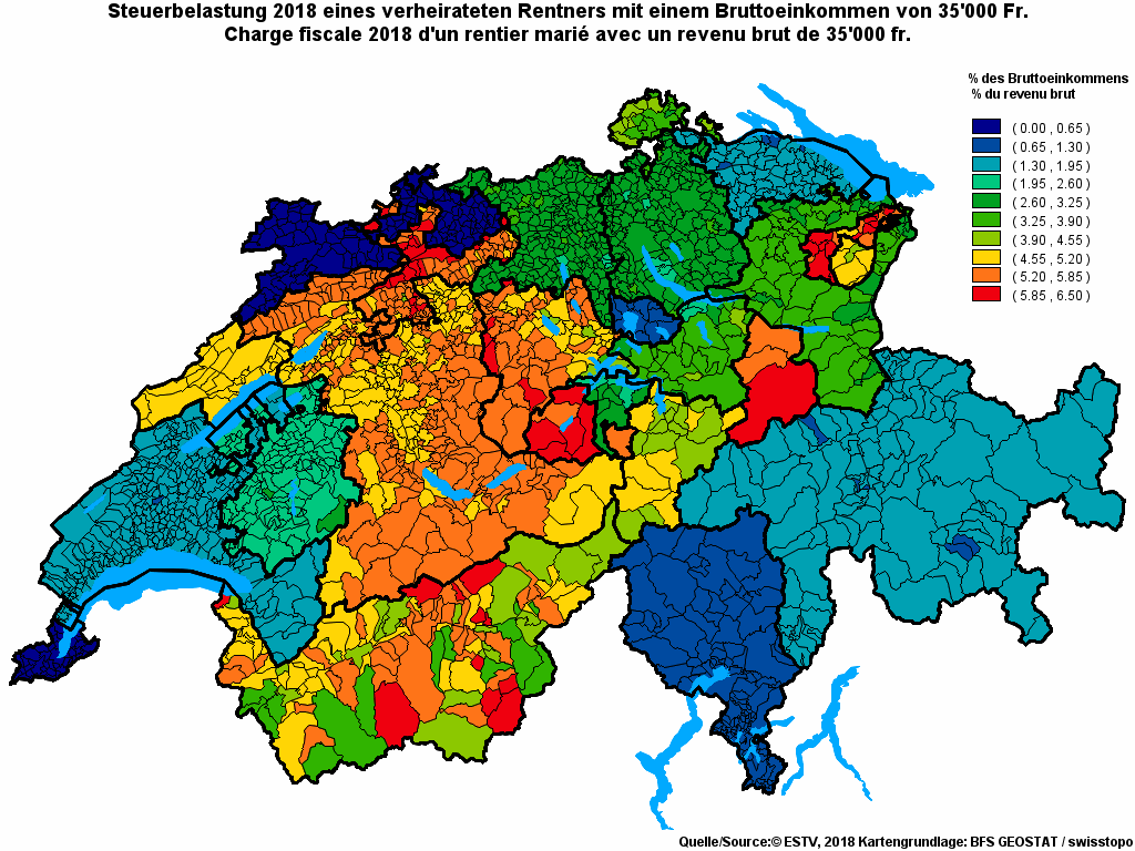 Choropleth map of rf10
