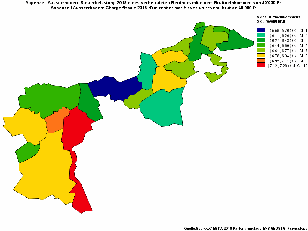 Choropleth map of rf11