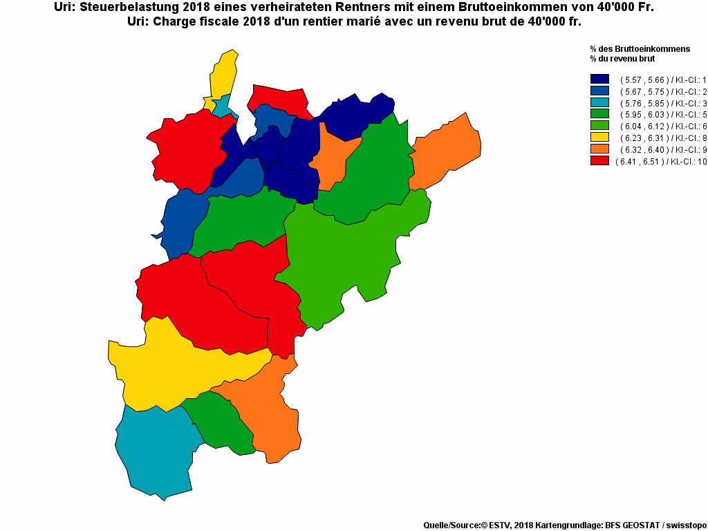 Choropleth map of rf11