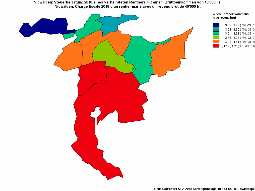 Choropleth map of rf11