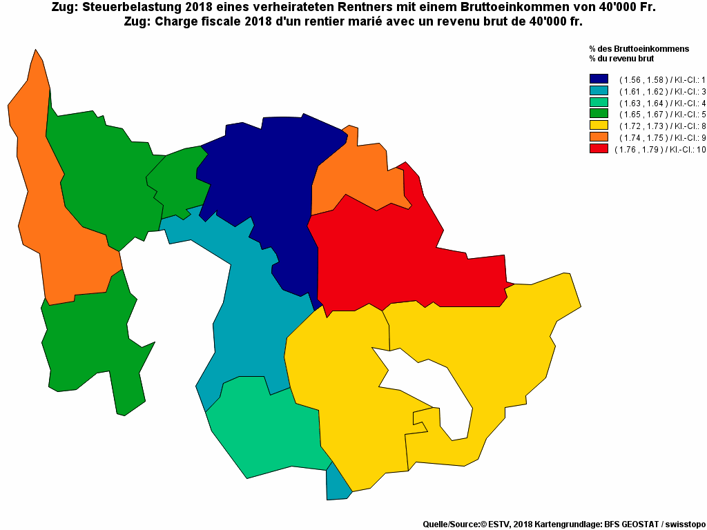 Choropleth map of rf11