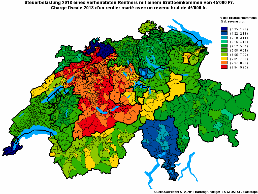 Choropleth map of rf12