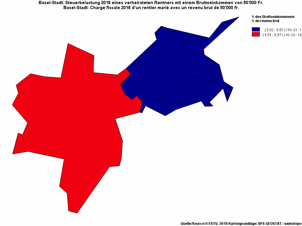 Choropleth map of rf13