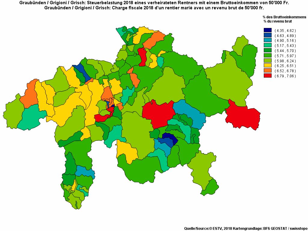 Choropleth map of rf13