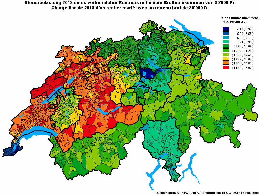 Choropleth map of rf16