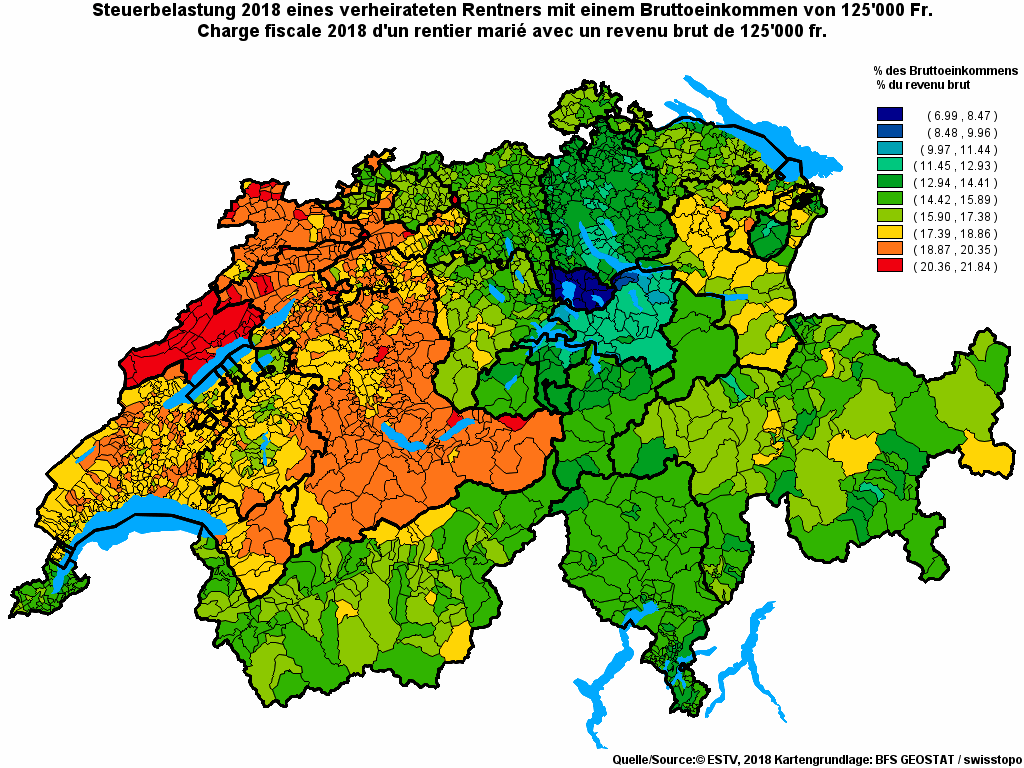 Choropleth map of rf19