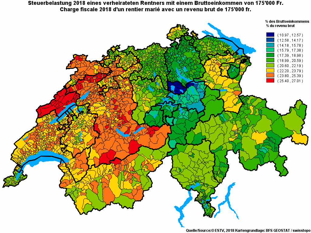 Choropleth map of rf21