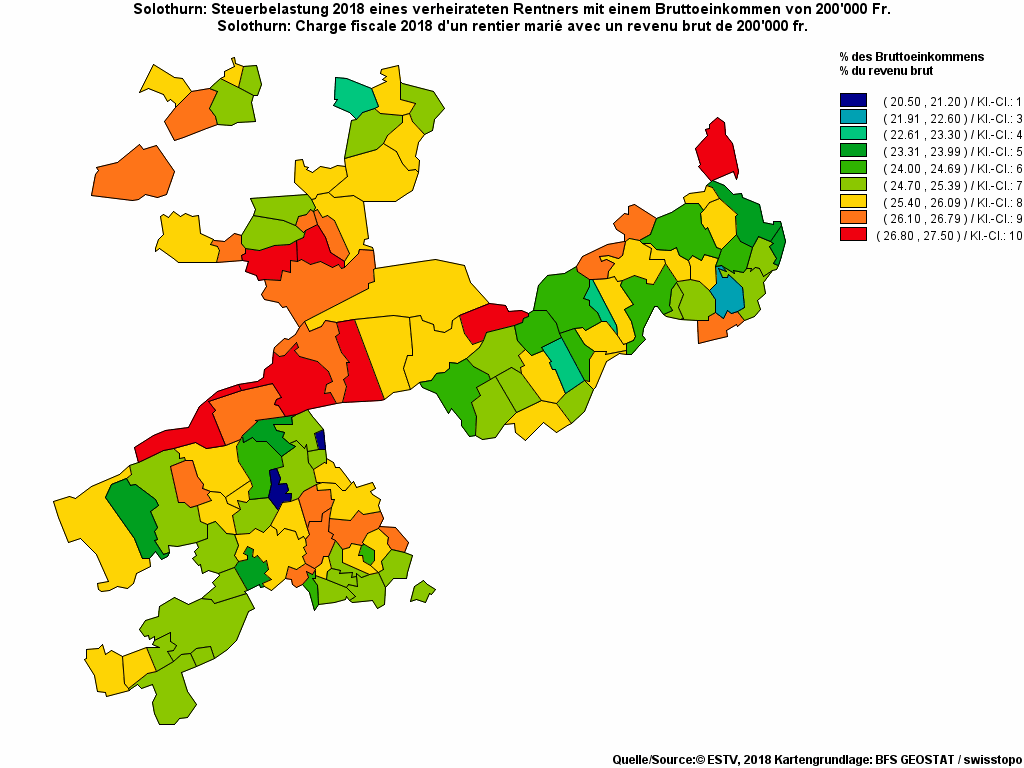 Choropleth map of rf22