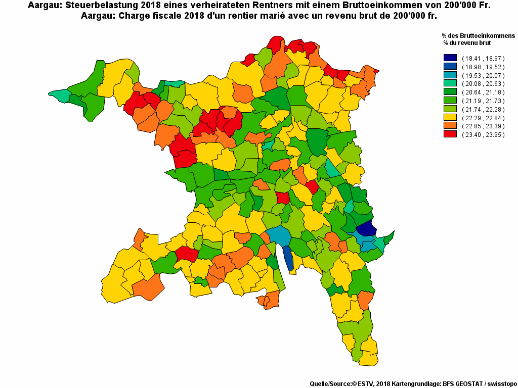 Choropleth map of rf22