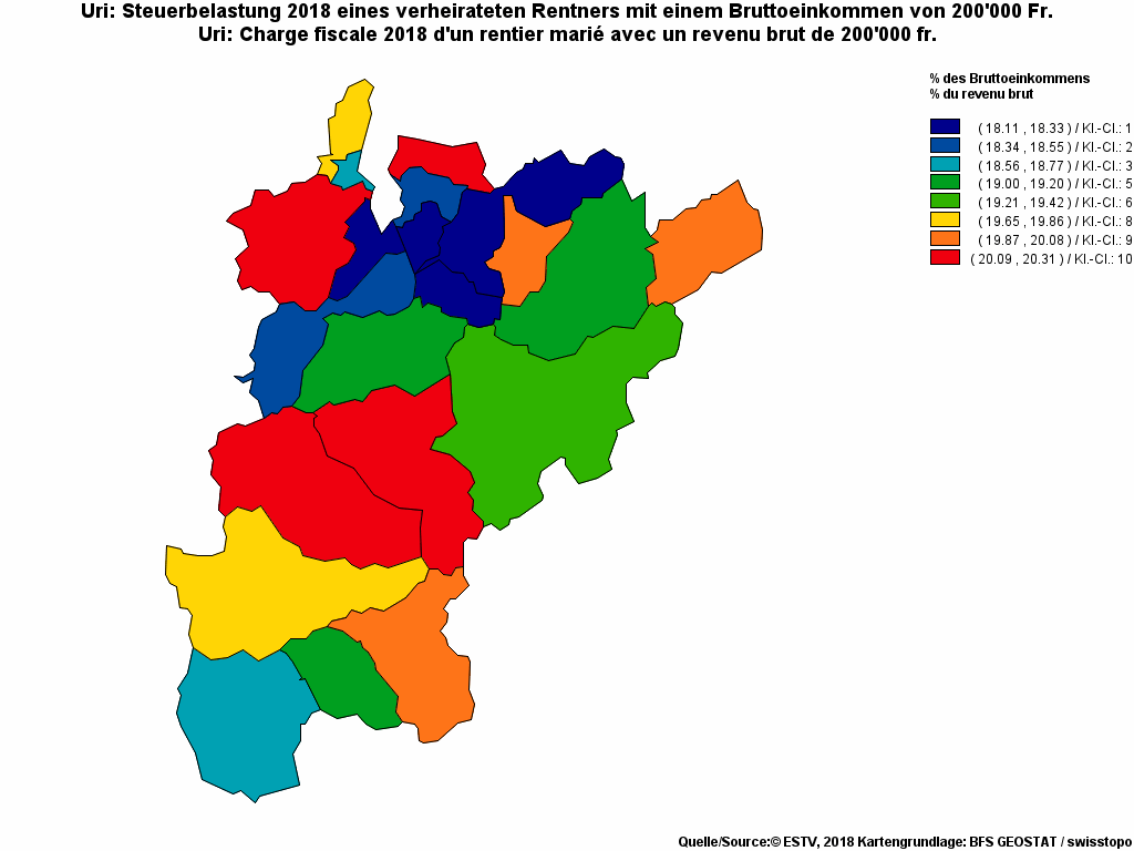 Choropleth map of rf22