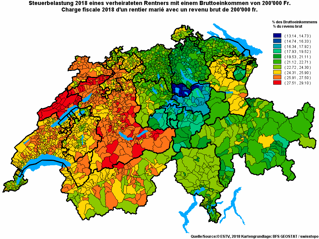 Choropleth map of rf22
