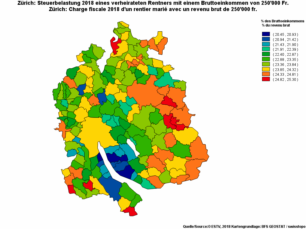 Choropleth map of rf23