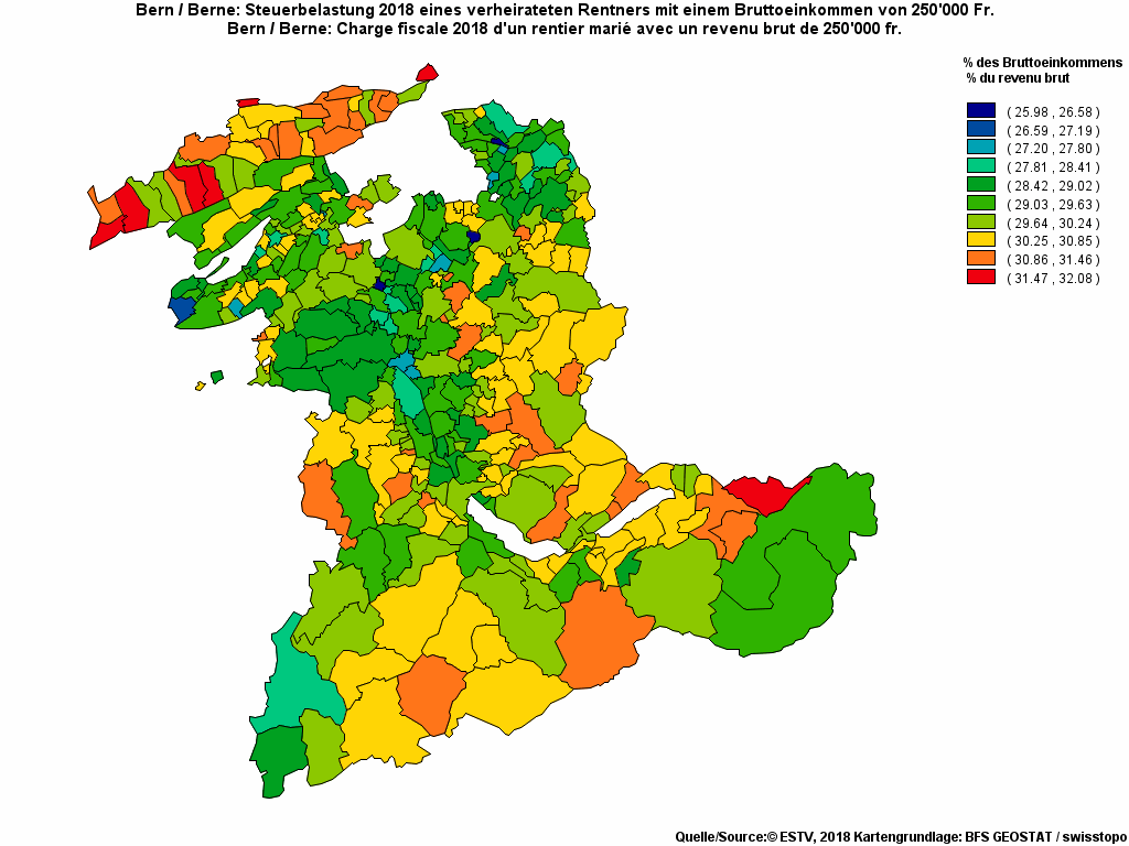 Choropleth map of rf23