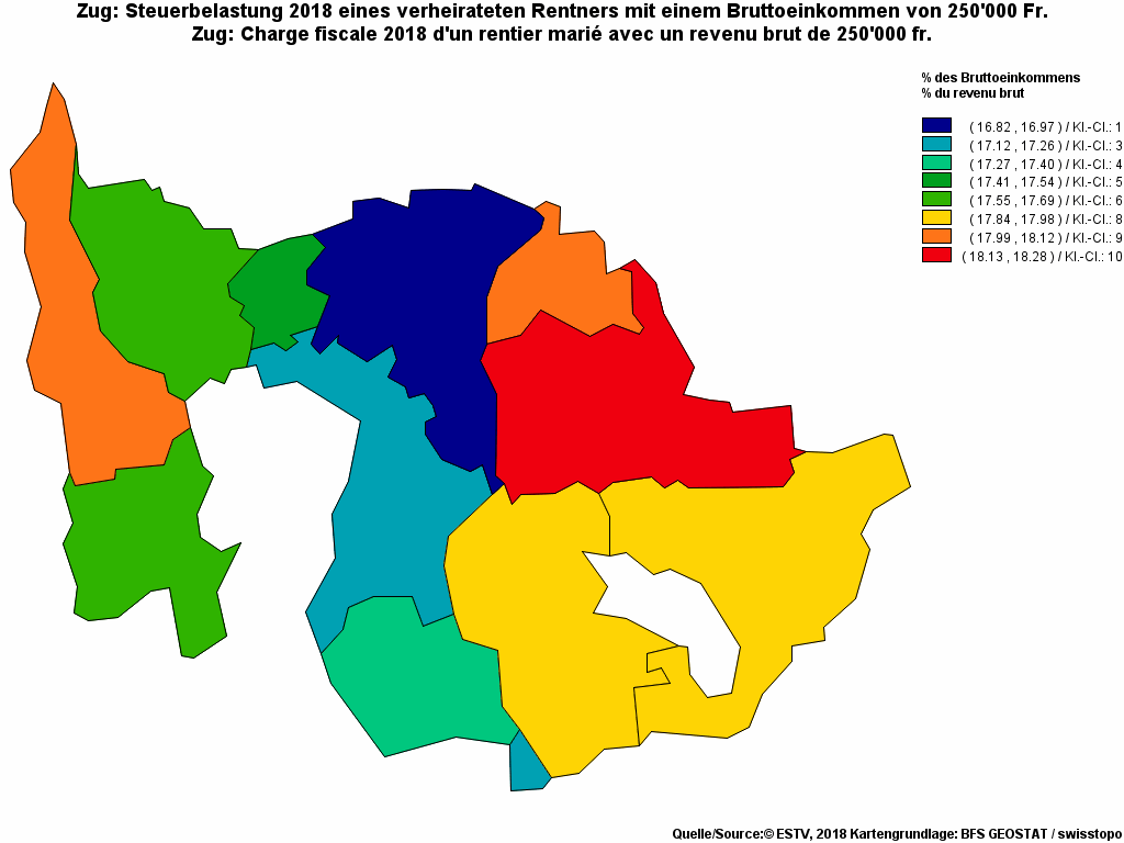 Choropleth map of rf23