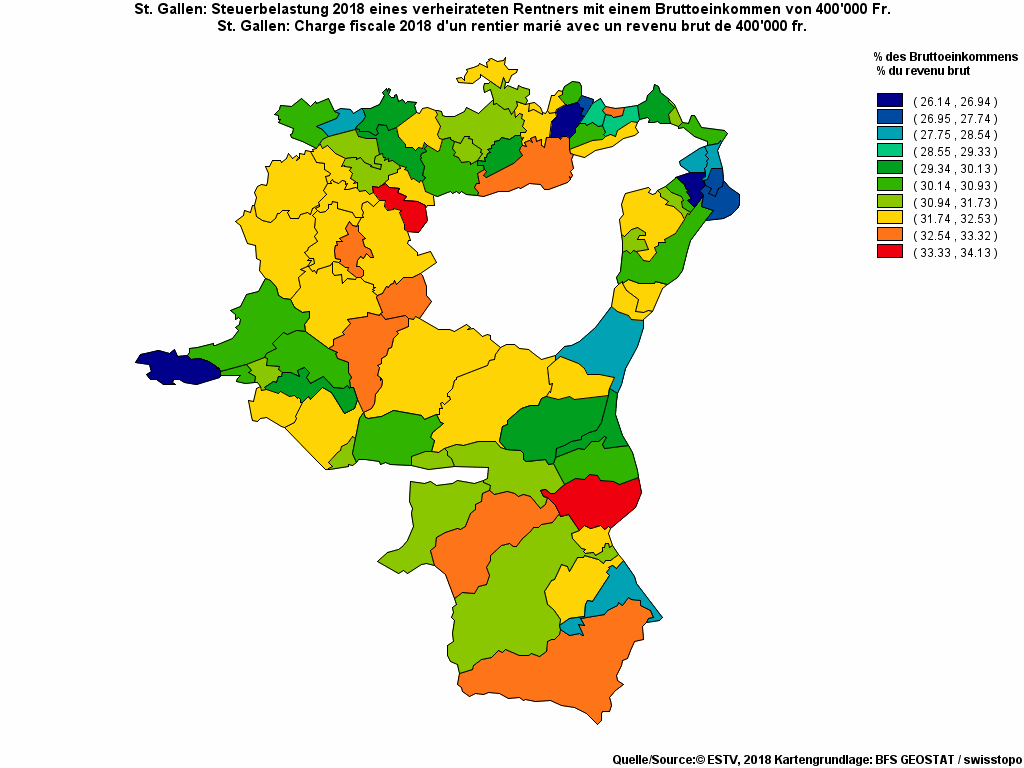 Choropleth map of rf25
