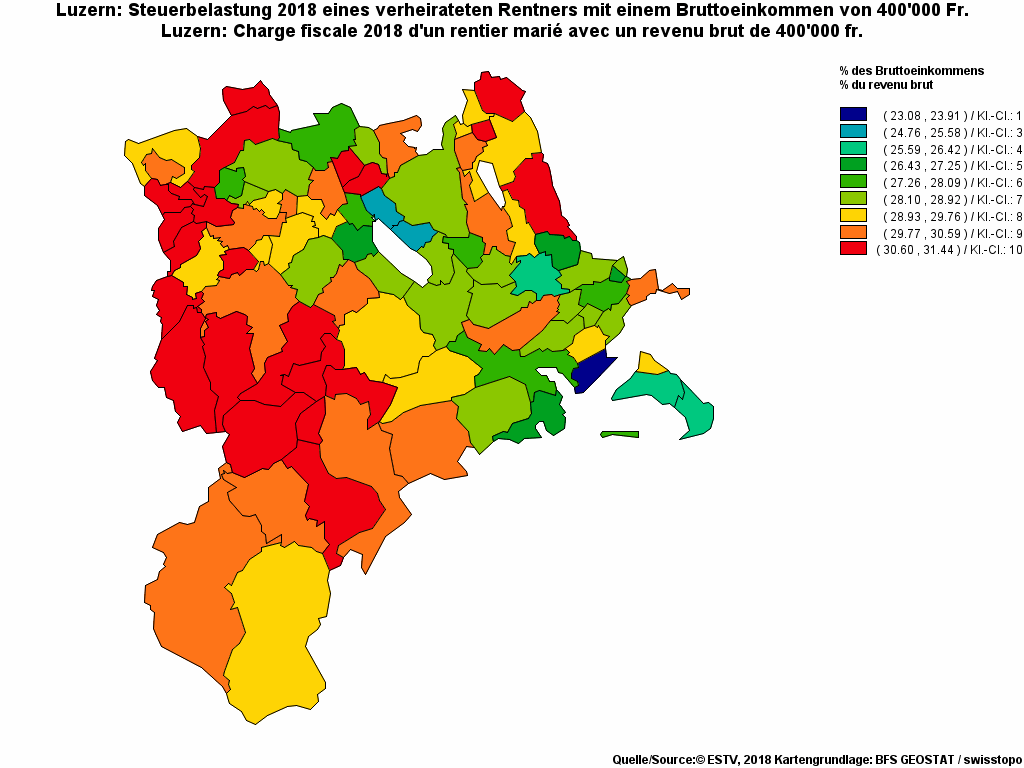 Choropleth map of rf25