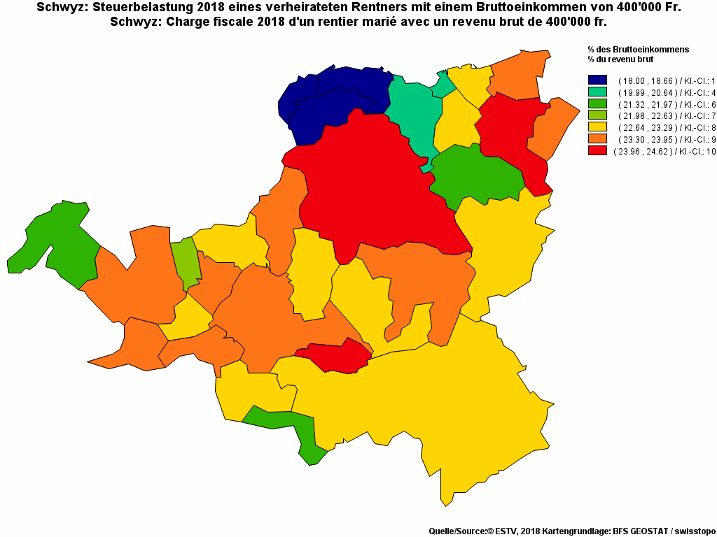 Choropleth map of rf25