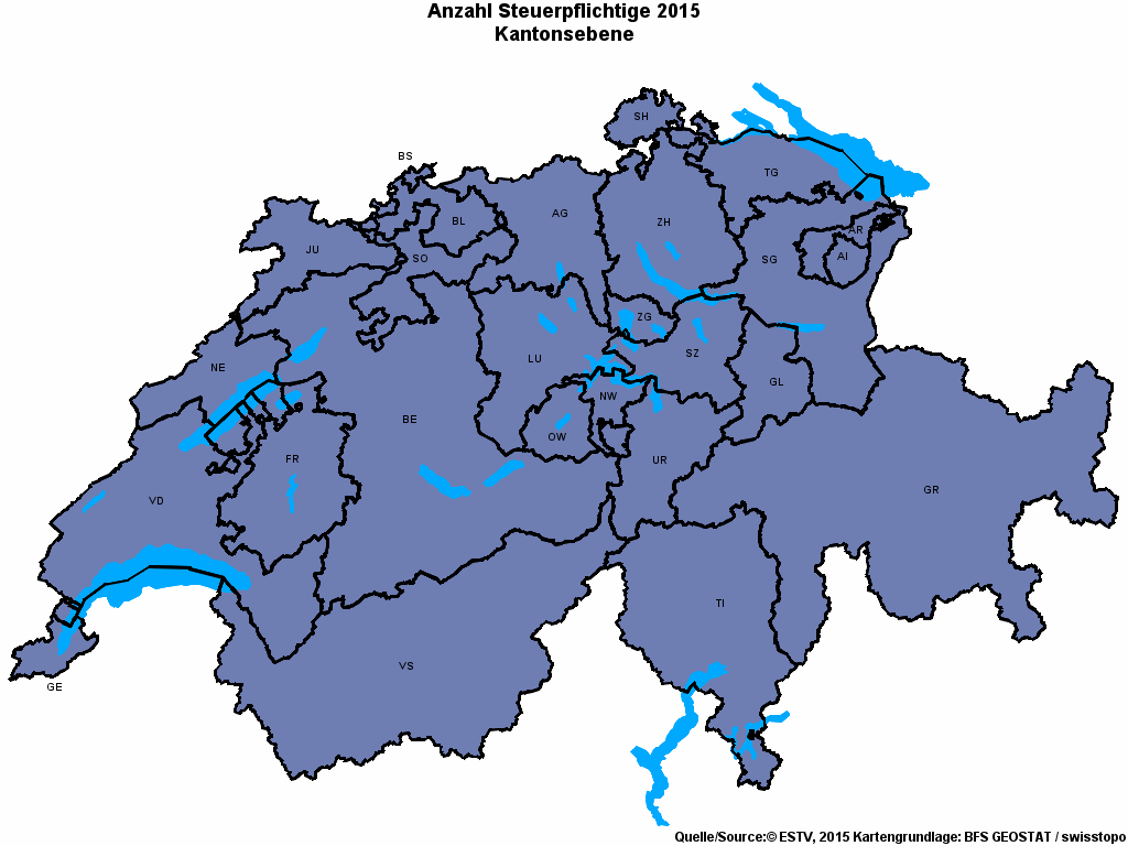 Choropleth map of rvariable