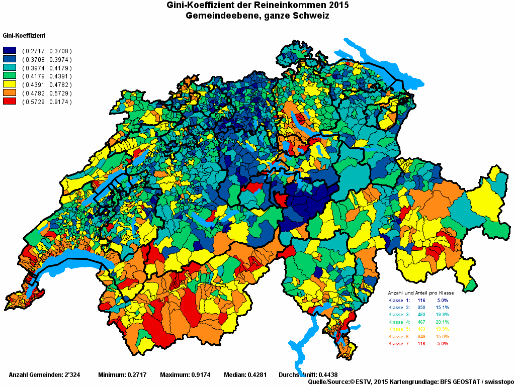 Choropleth map of rvariable