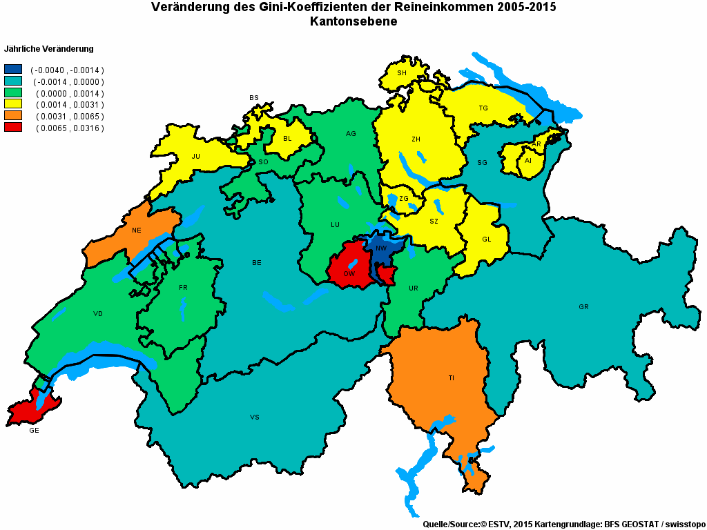 Choropleth map of rvariable