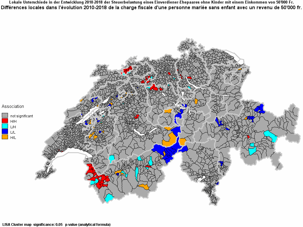 Choropleth map of clus