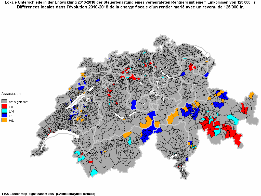 Choropleth map of clus