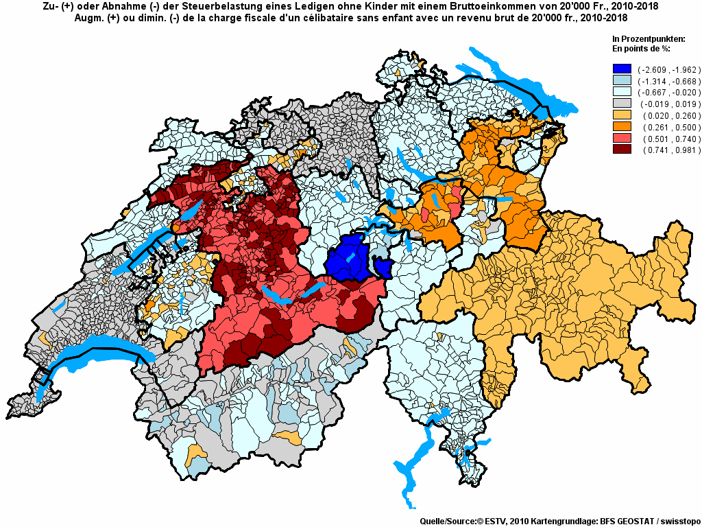 Choropleth map of rf7