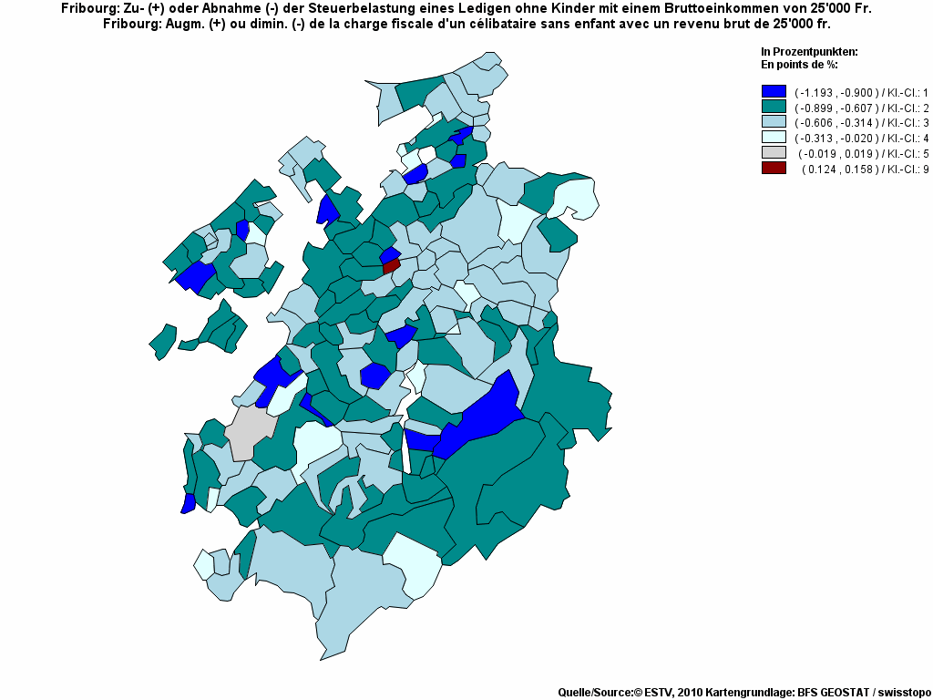 Choropleth map of rf8