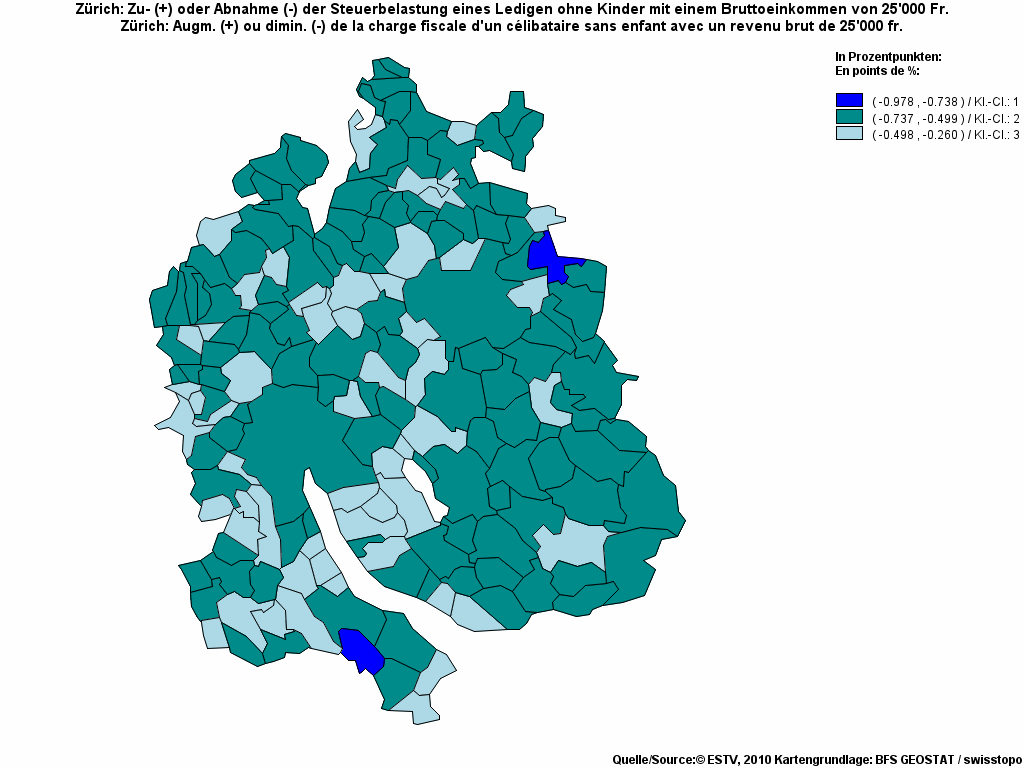 Choropleth map of rf8
