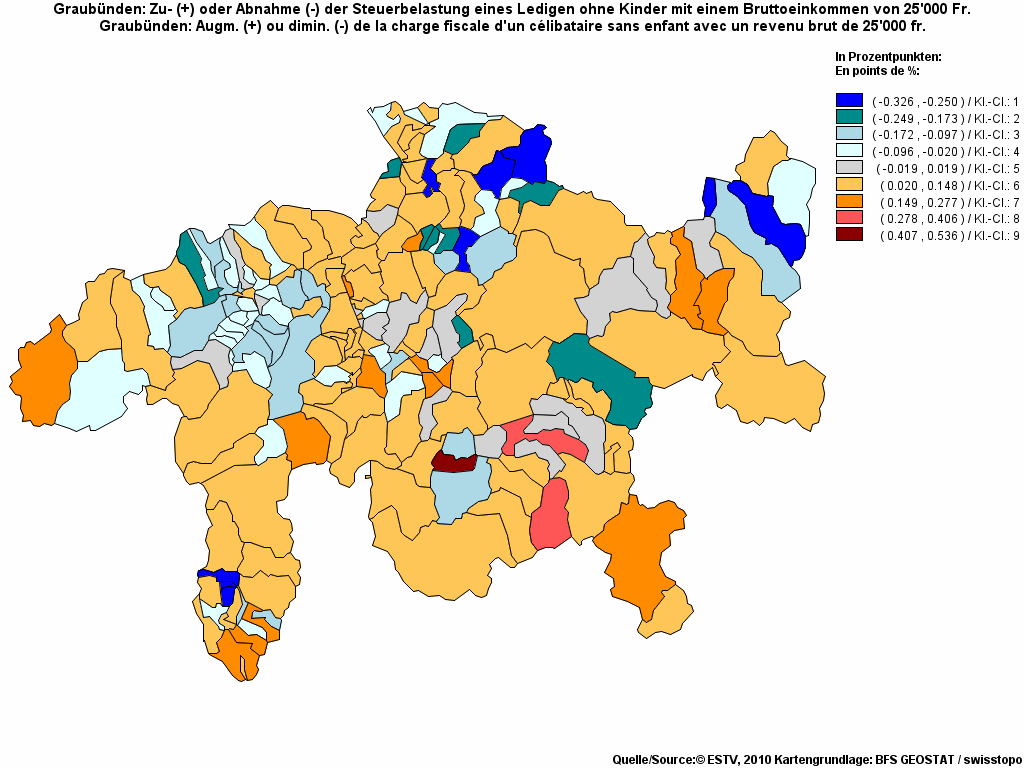 Choropleth map of rf8