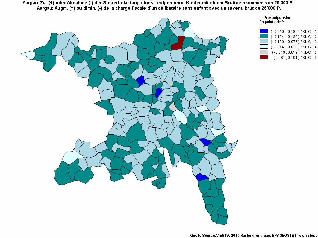 Choropleth map of rf8