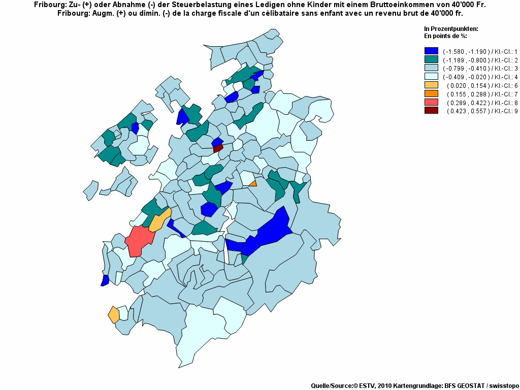 Choropleth map of rf11