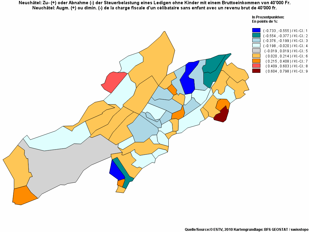 Choropleth map of rf11