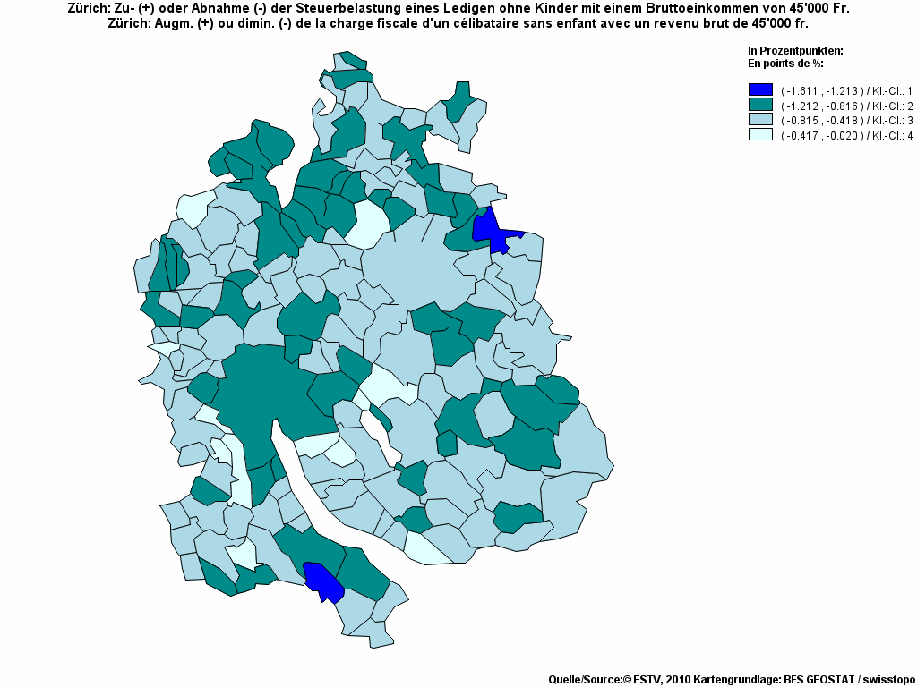 Choropleth map of rf12