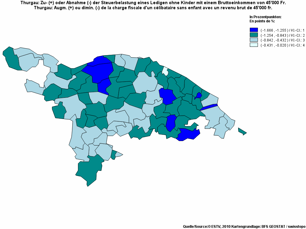 Choropleth map of rf12