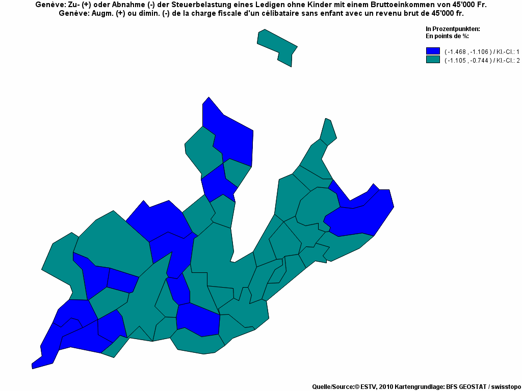 Choropleth map of rf12