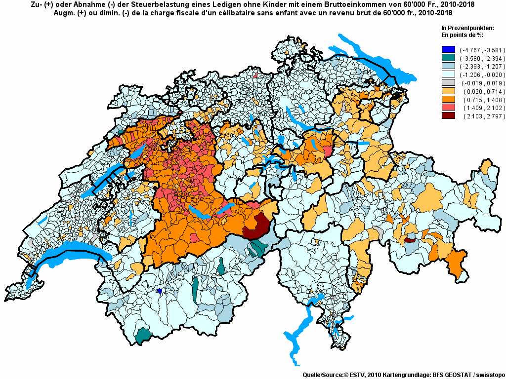 Choropleth map of rf14