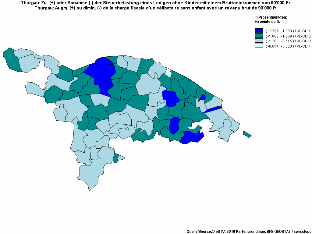 Choropleth map of rf17