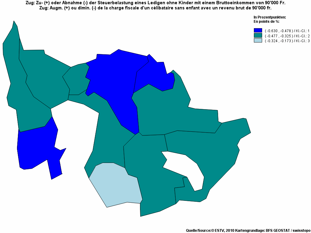 Choropleth map of rf17