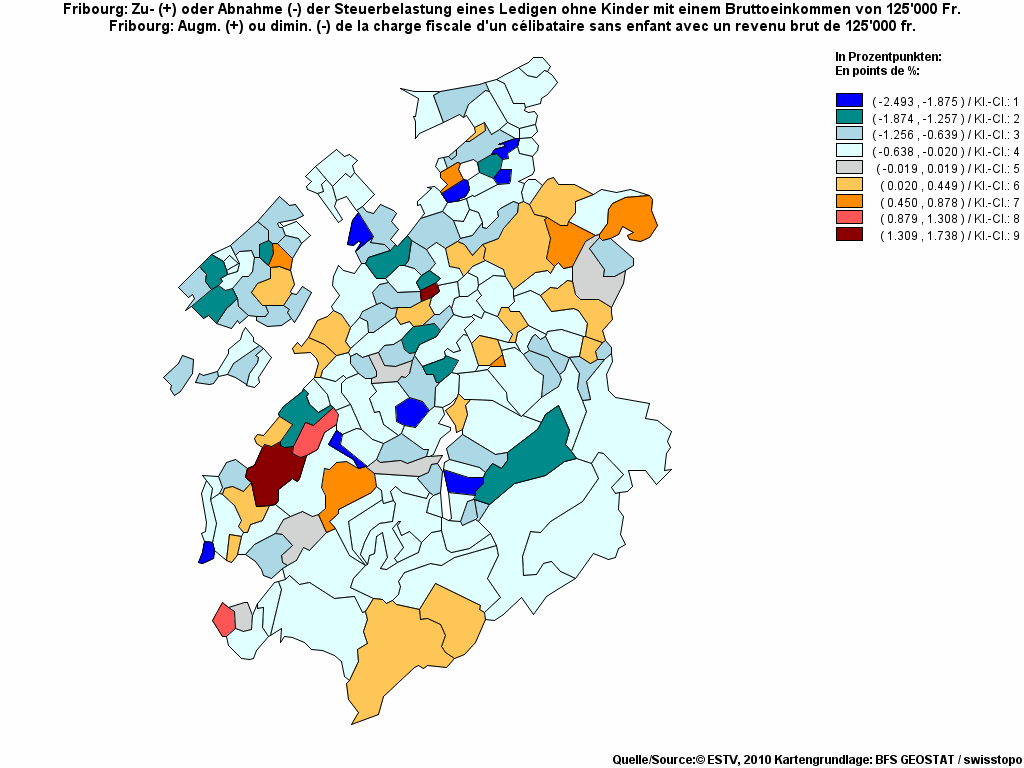 Choropleth map of rf19