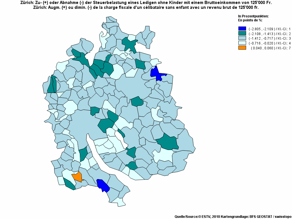 Choropleth map of rf19