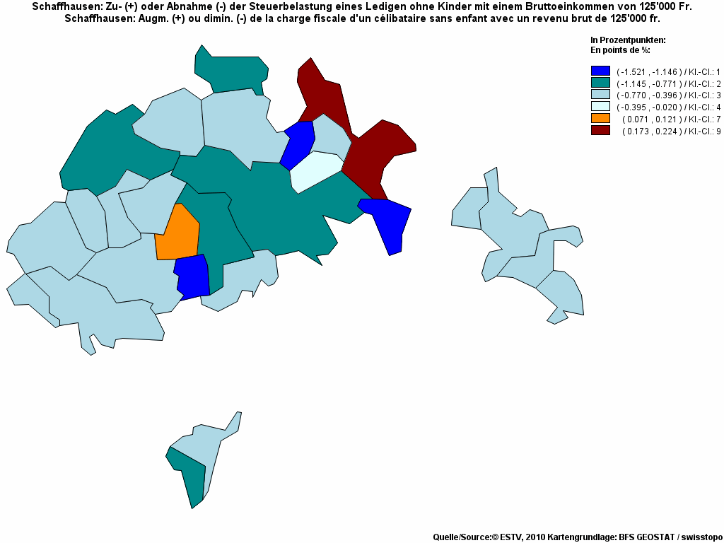 Choropleth map of rf19