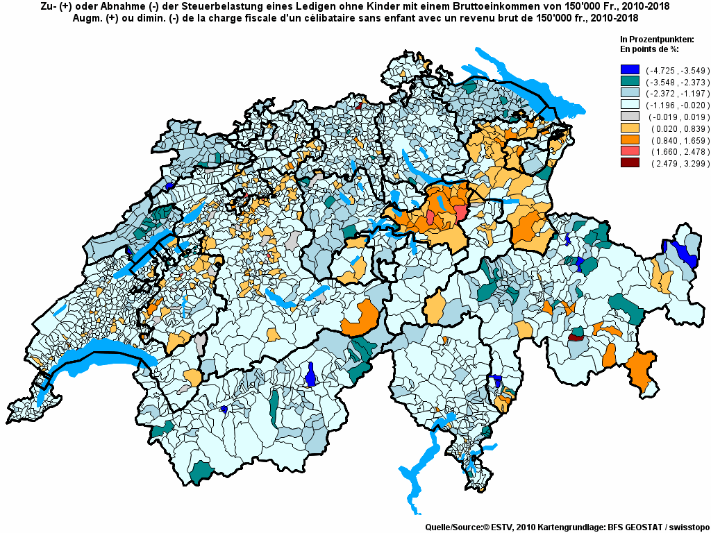 Choropleth map of rf20