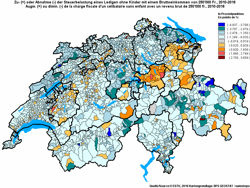 Choropleth map of rf23