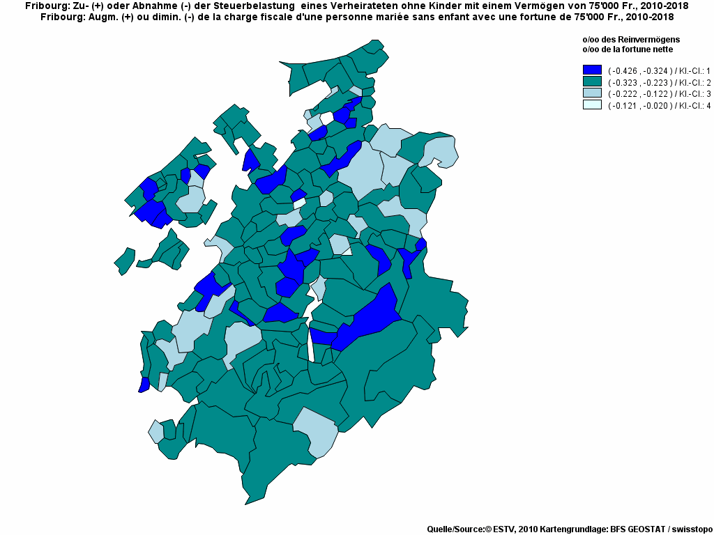 Choropleth map of rf8