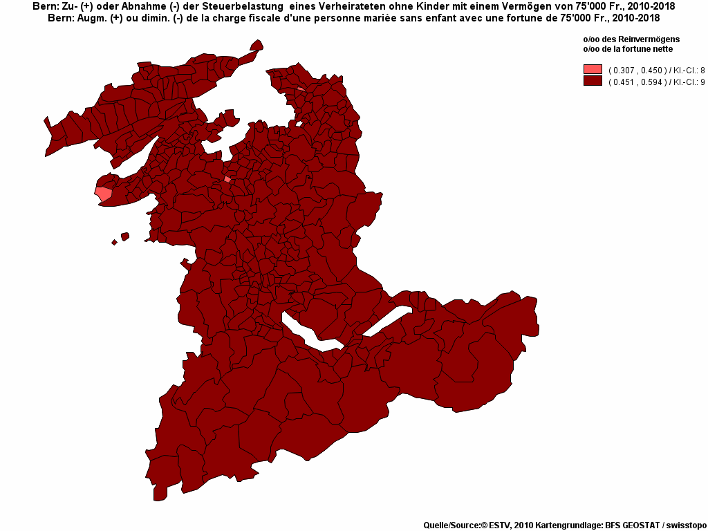 Choropleth map of rf8
