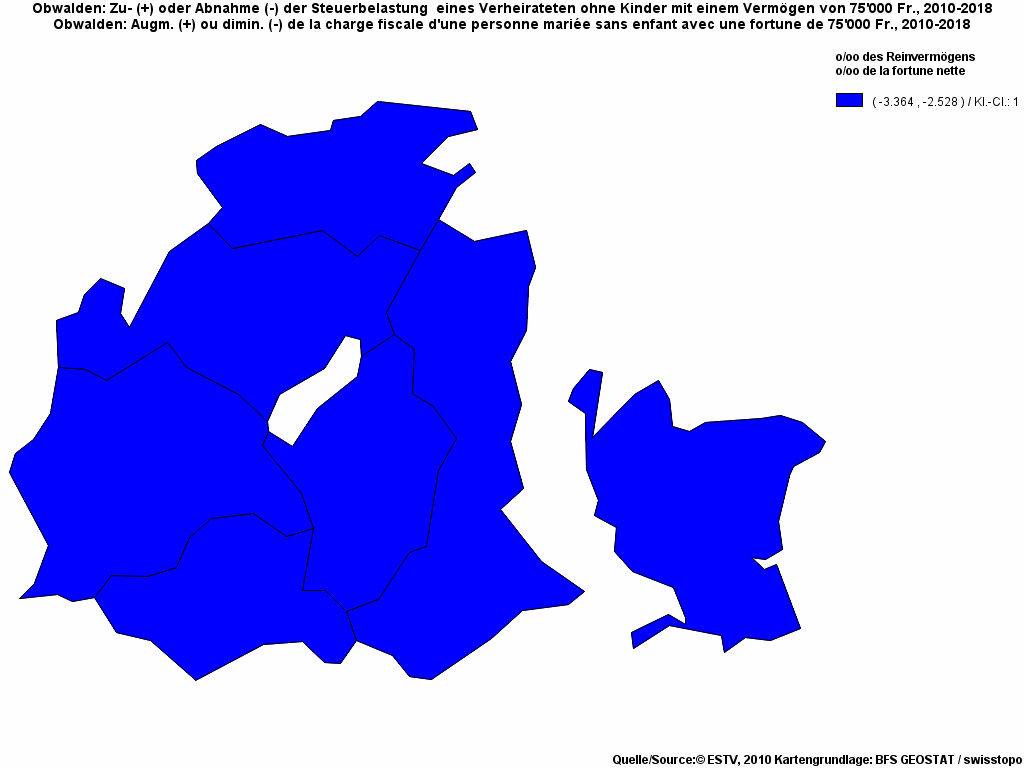 Choropleth map of rf8