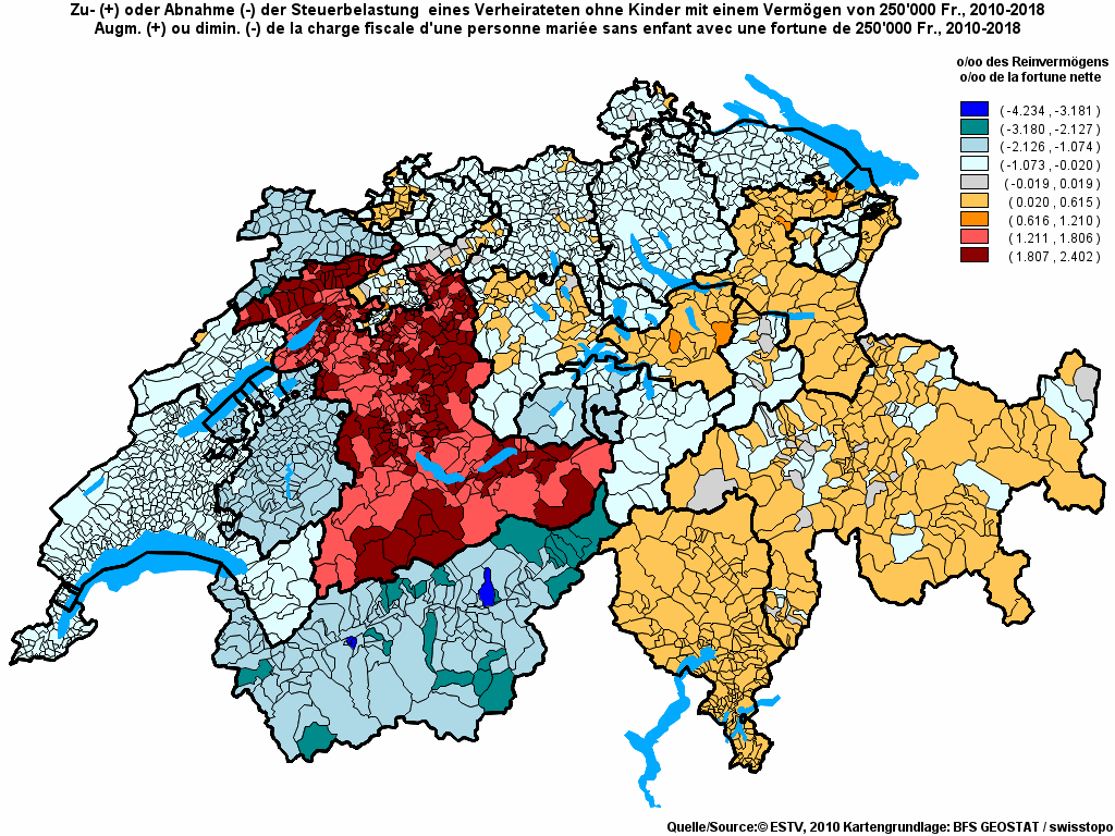 Choropleth map of rf12