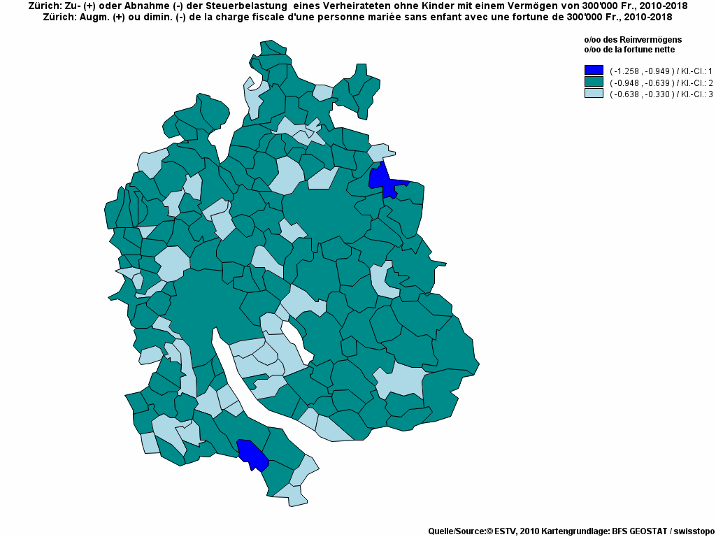 Choropleth map of rf13