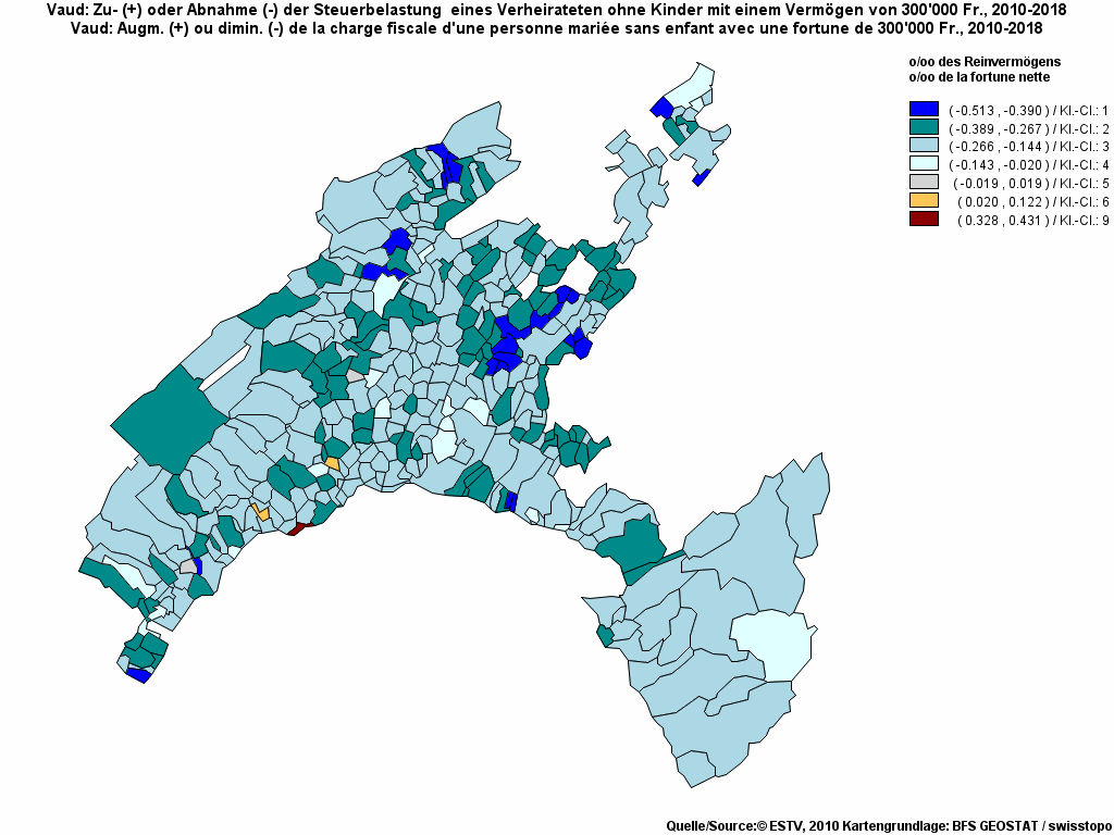 Choropleth map of rf13